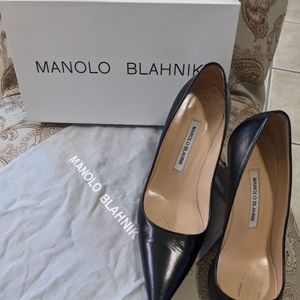 Designer black heels